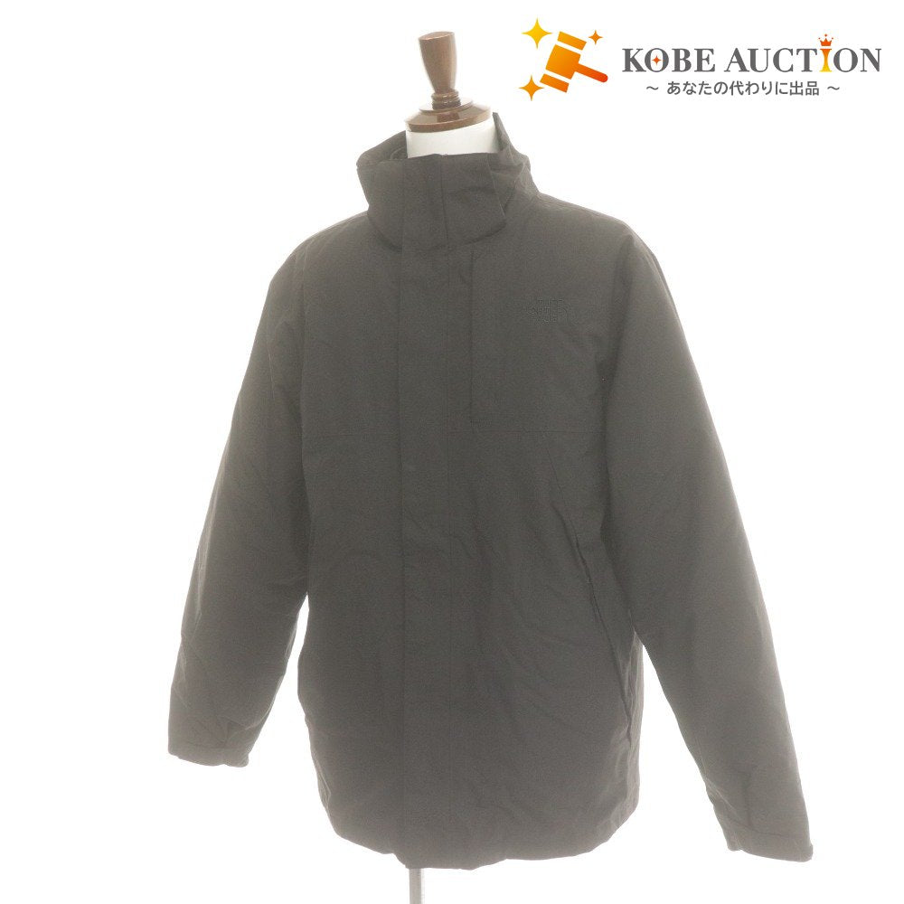 ■ HE NORTH FACE ノースフェイス ジャケット 3way 取り外し式 長袖 アウター ロゴ メンズ L/G (L相当) ブラック