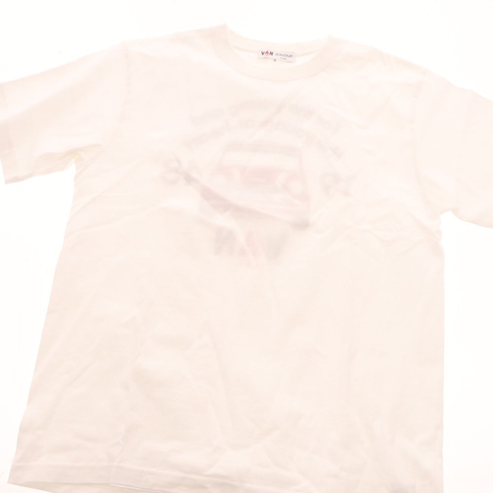 ■ ヴァンヂャケット Tシャツ 半袖 トップス ミニクーパー バックプリント メンズ M ホワイト