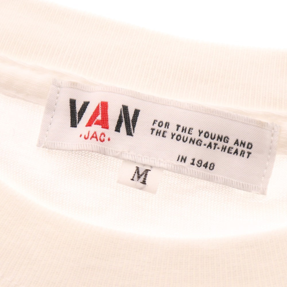 ■ ヴァンヂャケット Tシャツ 半袖 トップス ミニクーパー バックプリント メンズ M ホワイト