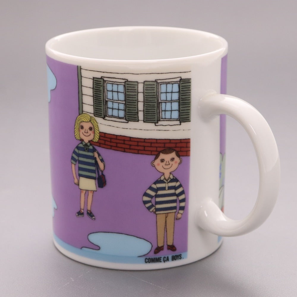 ■ コムサボーイズ ヴァンヂャケット マグカップ 貯金箱 食器 2点セット まとめ売り スタジャン アイビーボーイ アイビーギャル 陶器