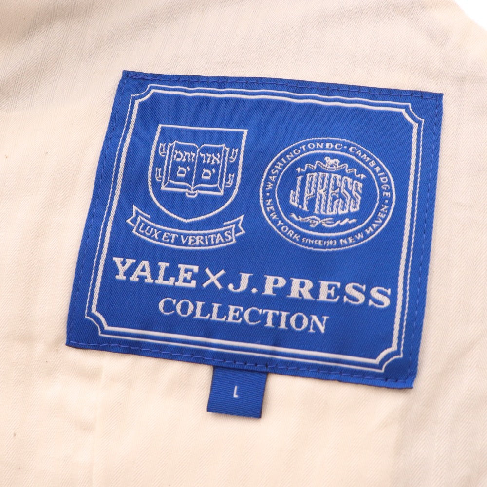 ■ YALE JPRESS ベスト トップス ヘリンボーン ボノット生地 メンズ グレー系