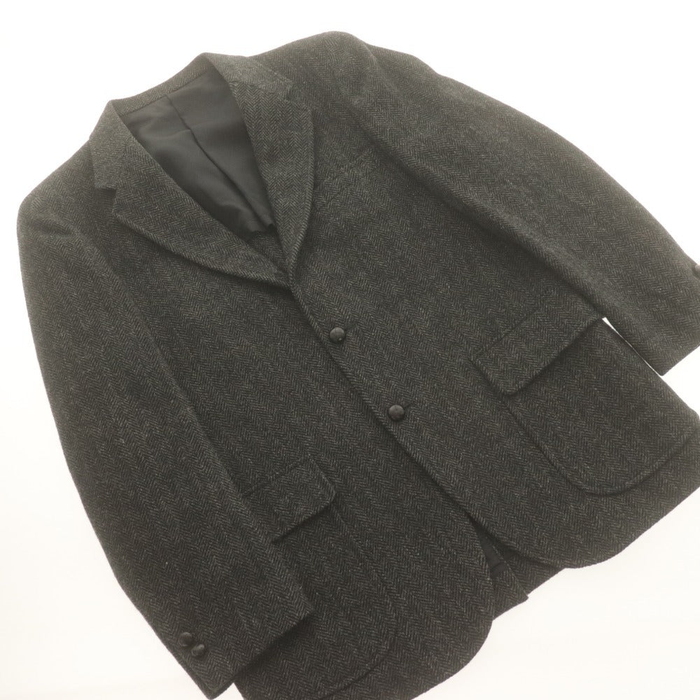 ■ VAN JACKET ヴァンヂャケット ジャケット アウター ボタン ポケット 無地 メンズ A5 ブラック系
