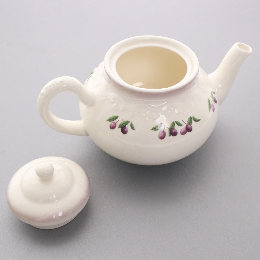 ■ Many Manny Teapot, Cup, and Saucer 3-Piece Set, Unused, Ceramic Tableware, Interior Decor