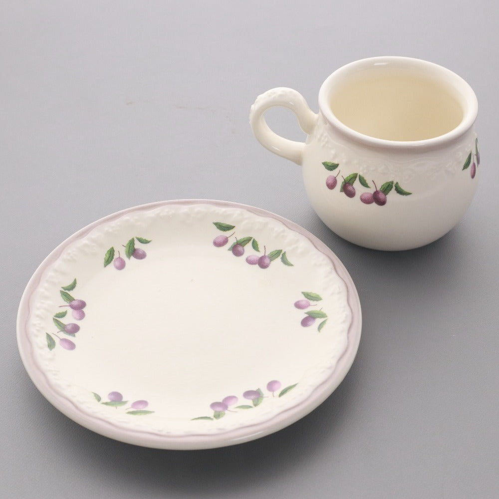 ■ Many Manny Teapot, Cup, and Saucer 3-Piece Set, Unused, Ceramic Tableware, Interior Decor