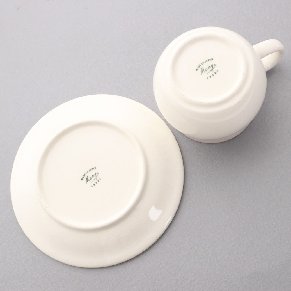 ■ Many Manny Teapot, Cup, and Saucer 3-Piece Set, Unused, Ceramic Tableware, Interior Decor