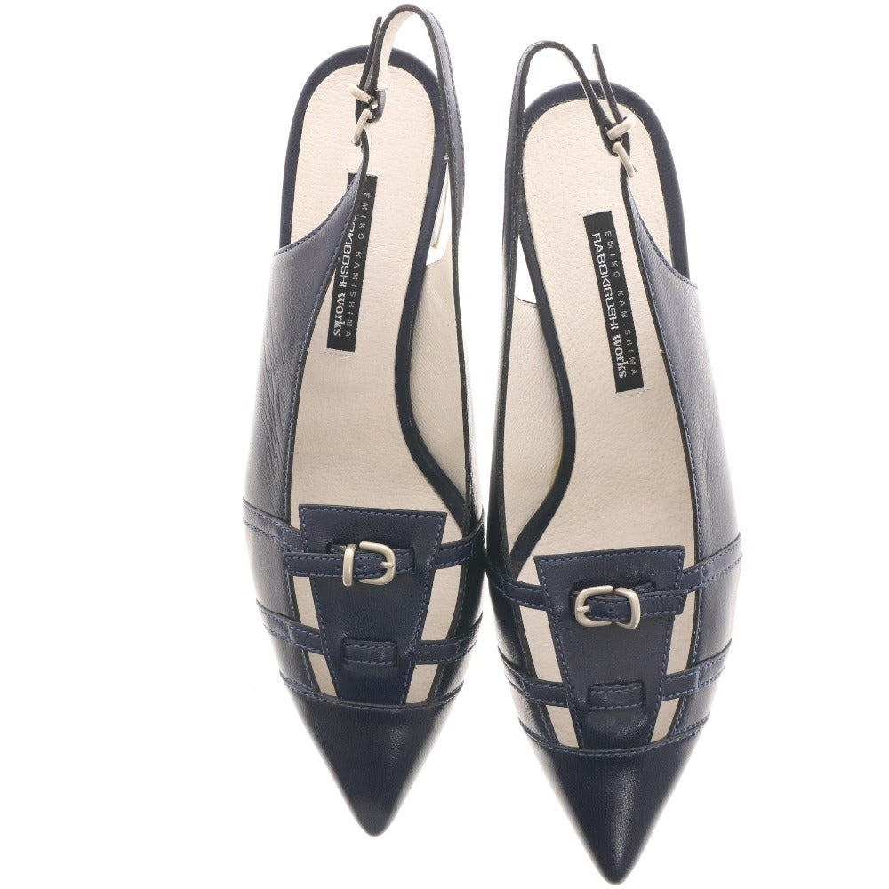 ■ benebis べネビス RABOKIGOSHI ラボキゴシ パンプス 2点セット 靴 シューズ レディース 24.5 25.0 ブラウン ネイビー 箱付き 未使用