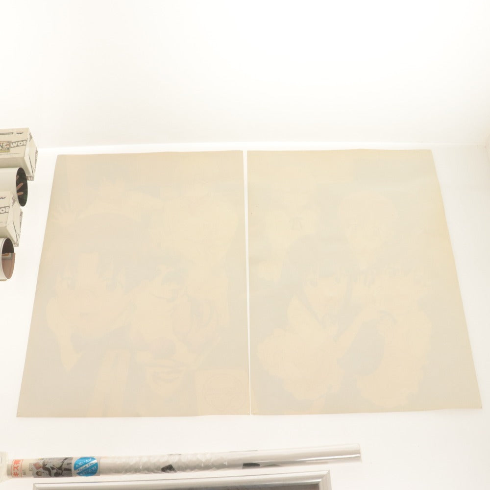 ■ WORKING!! Goods 7-Piece Set (Bundle Sale) Original Poster (Prize H, 2 types) / Frame / Cushion / Taneshima, Takanashi, Yamada, etc. (Includes unused items)