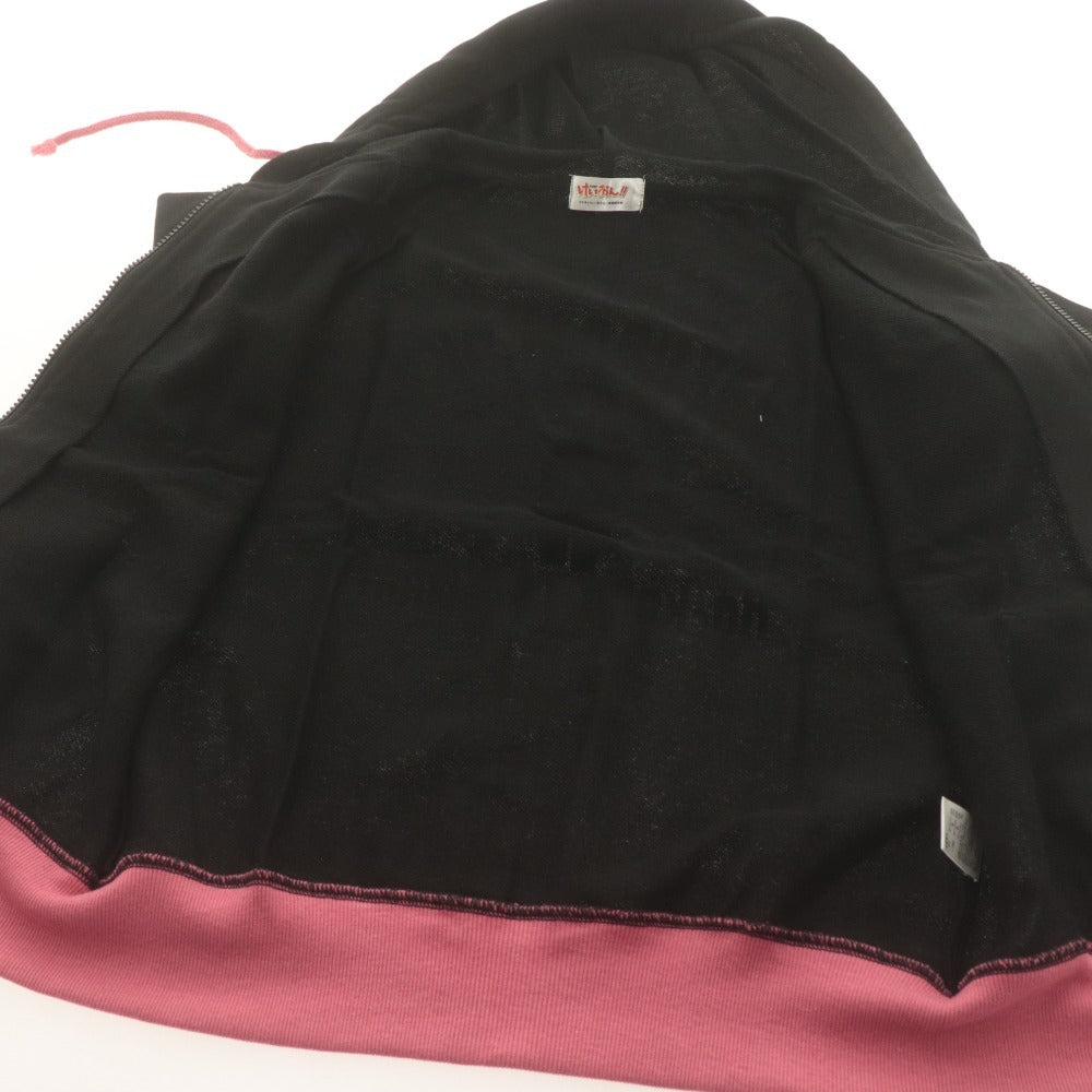 ■ K-On! Ritsu Tainaka Short-Sleeved Printed Hoodie x Shorts Set-up Top & Bottoms Bust 86-94cm L Black Pink Beige Unused