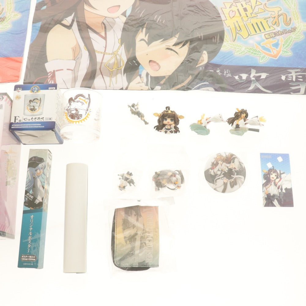 ■ 艦隊これくしょん グッズ 16点セットまとめ売り ミニ/フィギュア 電/マウスパッド60x35/F賞グラス/額縁3Dポスター 等 未開封未使用含む