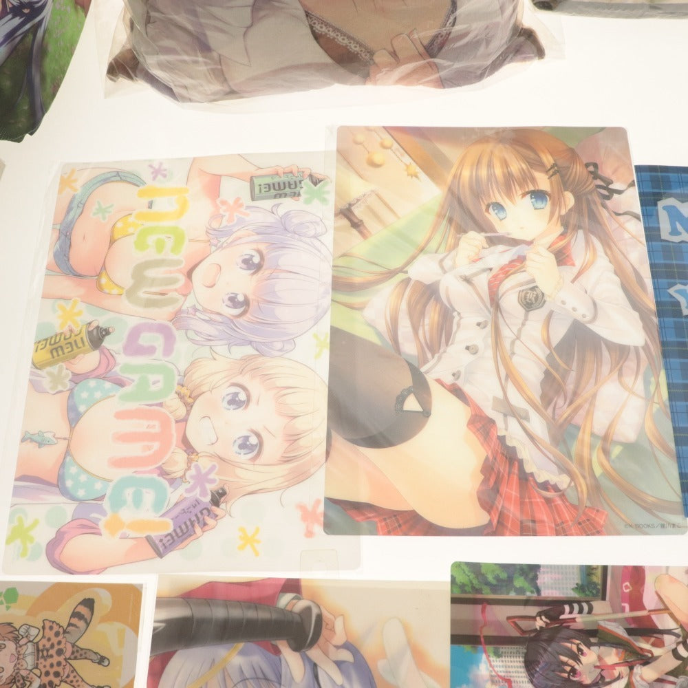 ■ アニメグッズ 大量セットまとめ売り Angel Beats/うちの会社/中二病/ゼロの使い魔/リン レン/クッション クリアファイル 等 未開封含む