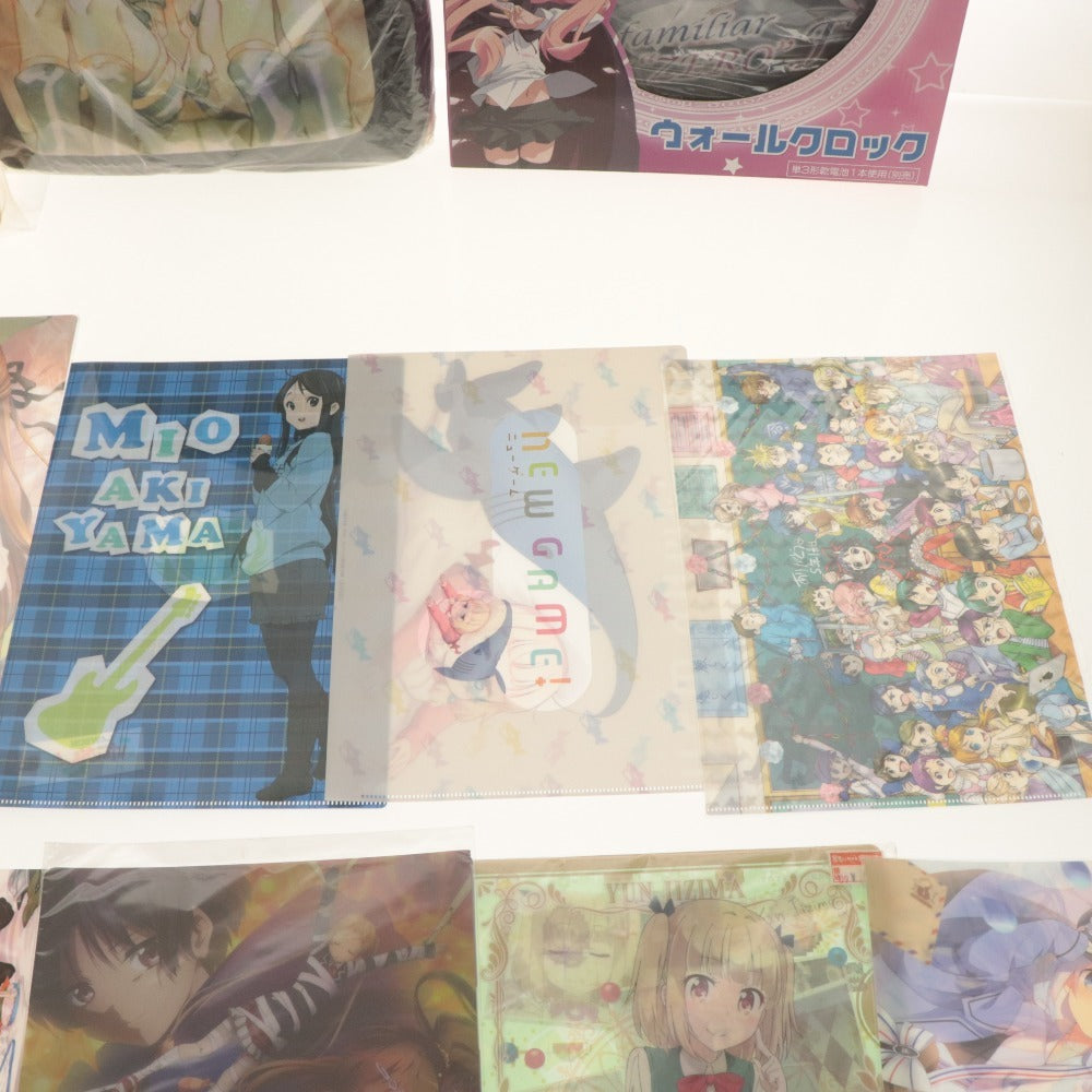 ■ アニメグッズ 大量セットまとめ売り Angel Beats/うちの会社/中二病/ゼロの使い魔/リン レン/クッション クリアファイル 等 未開封含む
