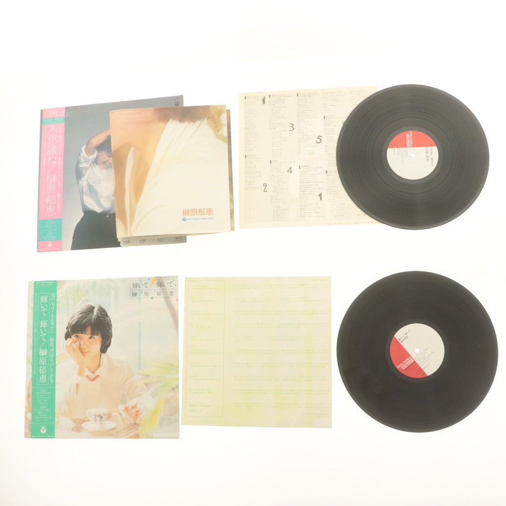 ■ 榊原郁恵 LPレコード 9点セットまとめ売り AX-7234 AF-7141/7166 AB-7118～20 PX-7093/7100/7050/7065/7024 デビュー50周年 帯付き