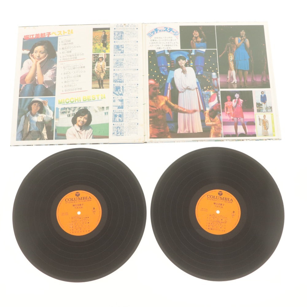 ■ LPレコード 6枚セットまとめ売り 堀江美都子 佐野元春 やしきたかじん CS-7057/7152 CW-7192～3 28-3H-123 VCF-10297/10351 帯付き含む