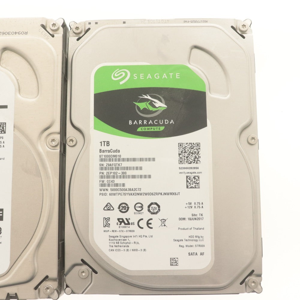 ■ SEAGATE Barracuda HDD 2TB 1TB 2点セット まとめ売り ST1000DM010/2000DM001 3.5インチ内蔵 状態正常 使用8188/12646 初期化/動作済み
