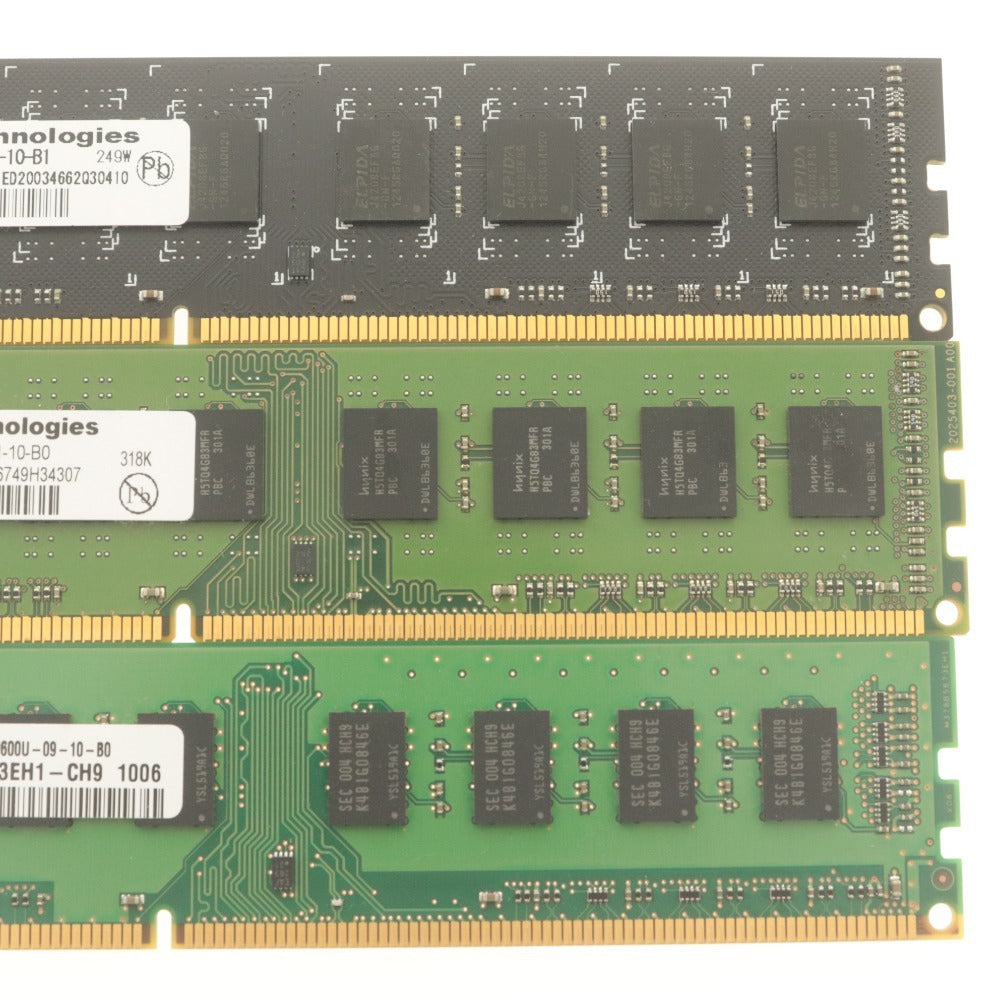 ■ SanMax SAMSUNG メモリ DDR3 8GBx4 2GBx2 6点セット まとめ売り PC3-12800U-11-10-B0/B1 PC3-10600U-09-10-B0 デスクトップPC用 動作品