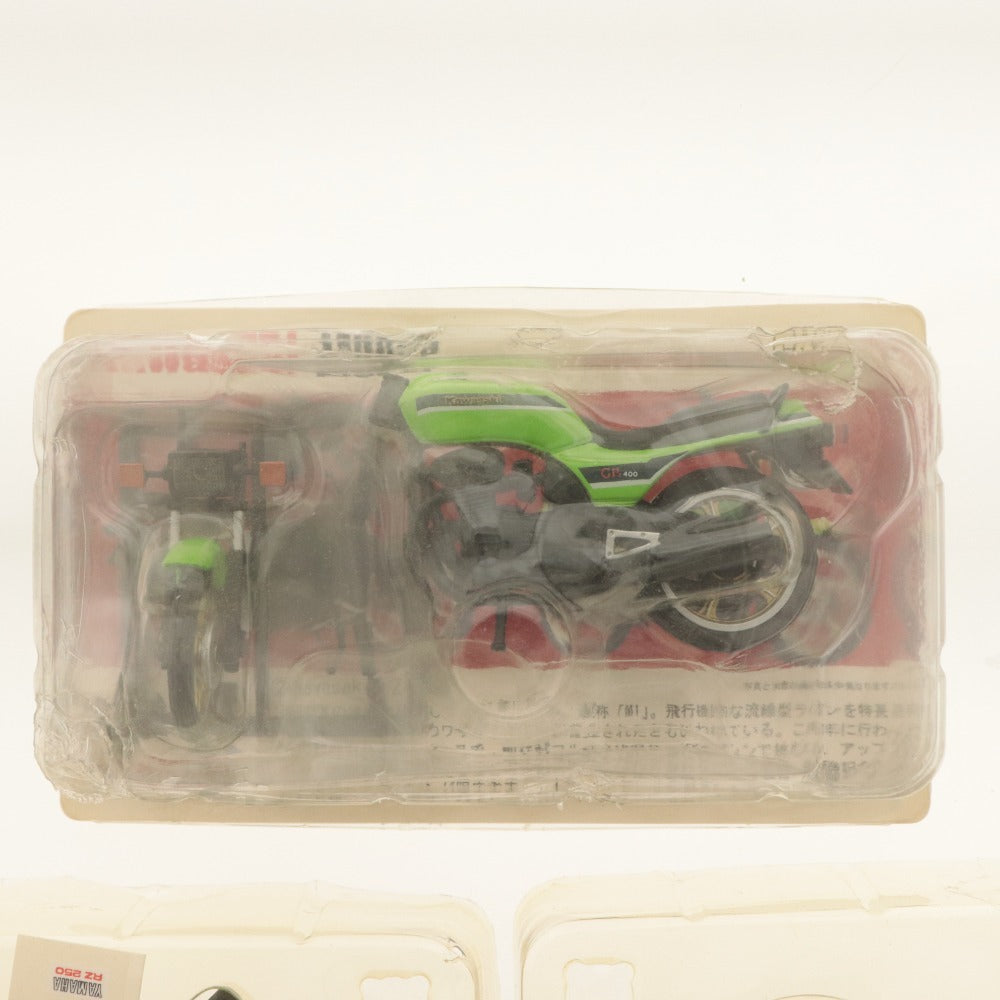 ■ F-toys Furuta ミニカー オートバイ 3点セッまとめ売り 1/24 ロードバイクコレクション RZ250(白) Z400FX(赤)/中型メモリアル2 Z400GP