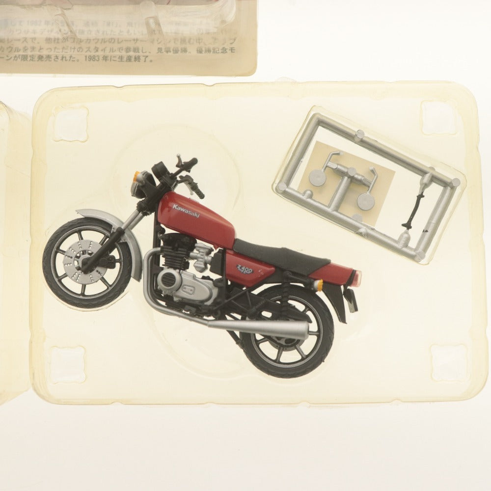 ■ F-toys Furuta ミニカー オートバイ 3点セッまとめ売り 1/24 ロードバイクコレクション RZ250(白) Z400FX(赤)/中型メモリアル2 Z400GP