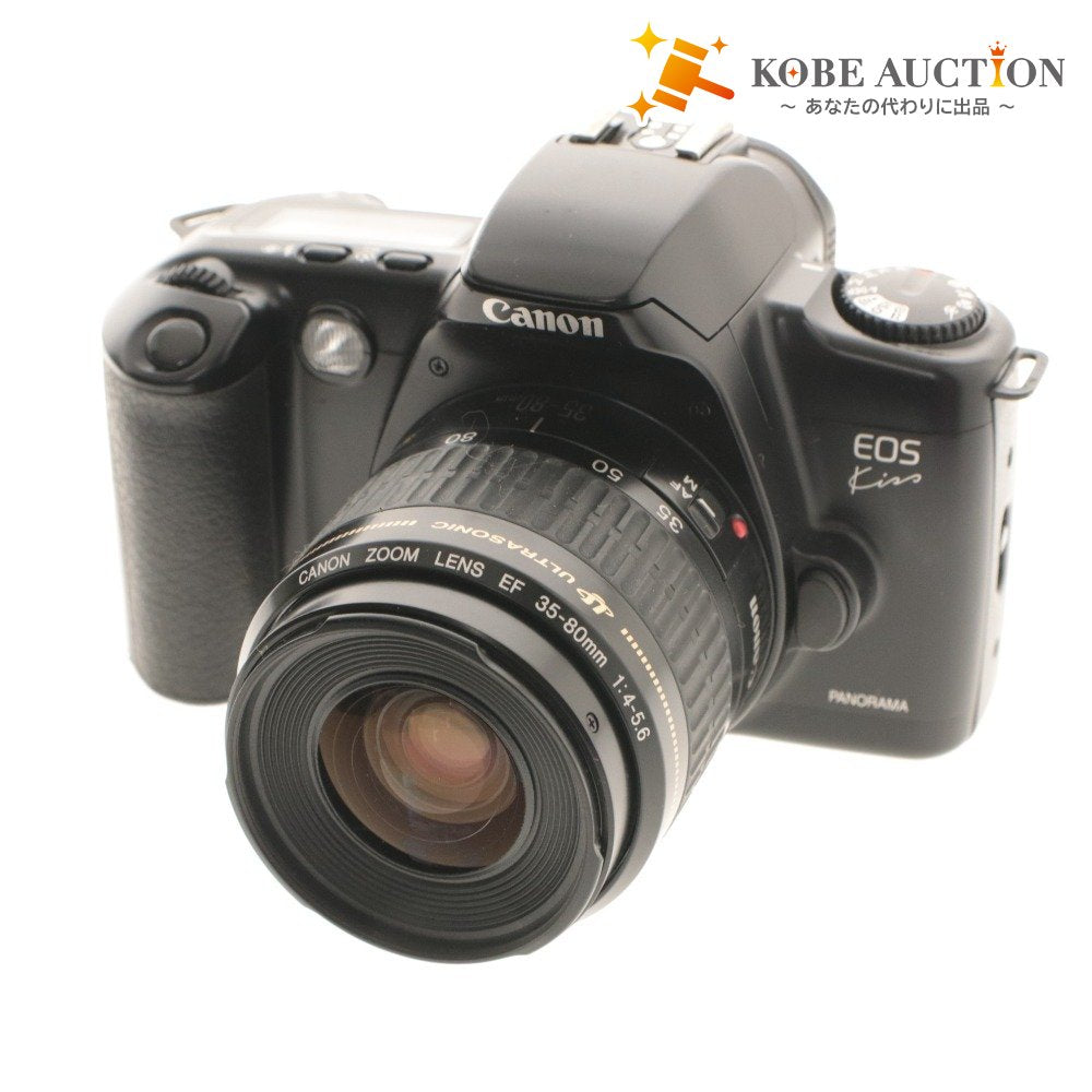 ■ Canon Film Camera EOS Kiss PANORAMA Lens EF 35-80mm 1:4-5.6 with Case and Accessories