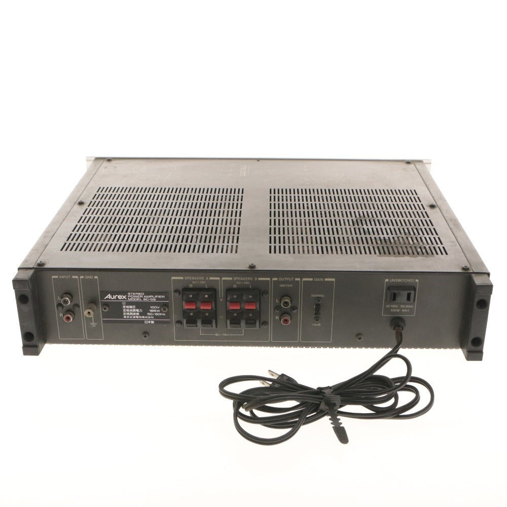 ■ Aurex Stereo Power Amplifier SC-55 Slim Compact Audio Equipment - Power On Confirmed