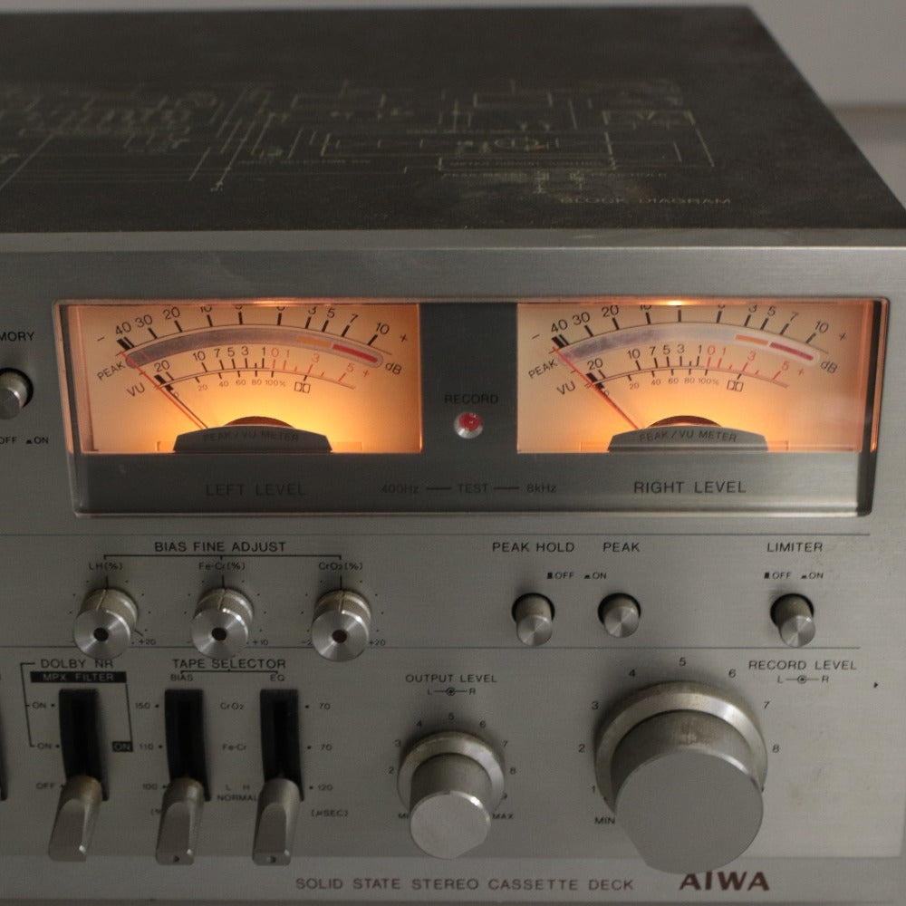 ■ AIWA Stereo Cassette Deck AD-7800 Vintage Audio Component Audio Audio Equipment Power Confirmed
