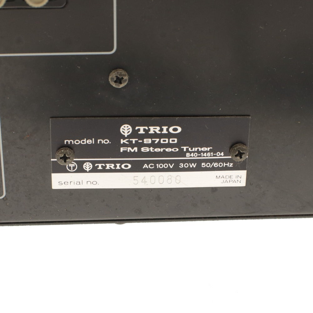 □ TRIO トリオ ステレオチューナー KT-9700 FM専用 パルスカウント