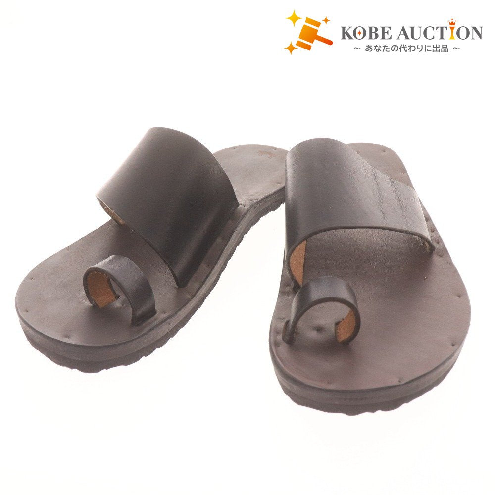 ■ Jutta Neumann Men's Thong Slide Sandals, Size D10 (equivalent to 28cm), Black, Comes with Bag, Unused