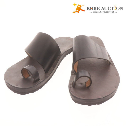 ■ ユッタニューマン サンダル シューズ 靴 トング スライドサンダル メンズ D10 （28cm相当） ブラック 袋付き 未使用