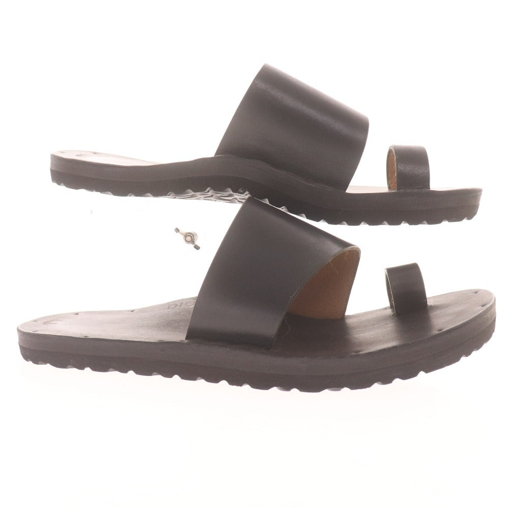 ■ Jutta Neumann Men's Thong Slide Sandals, Size D10 (equivalent to 28cm), Black, Comes with Bag, Unused