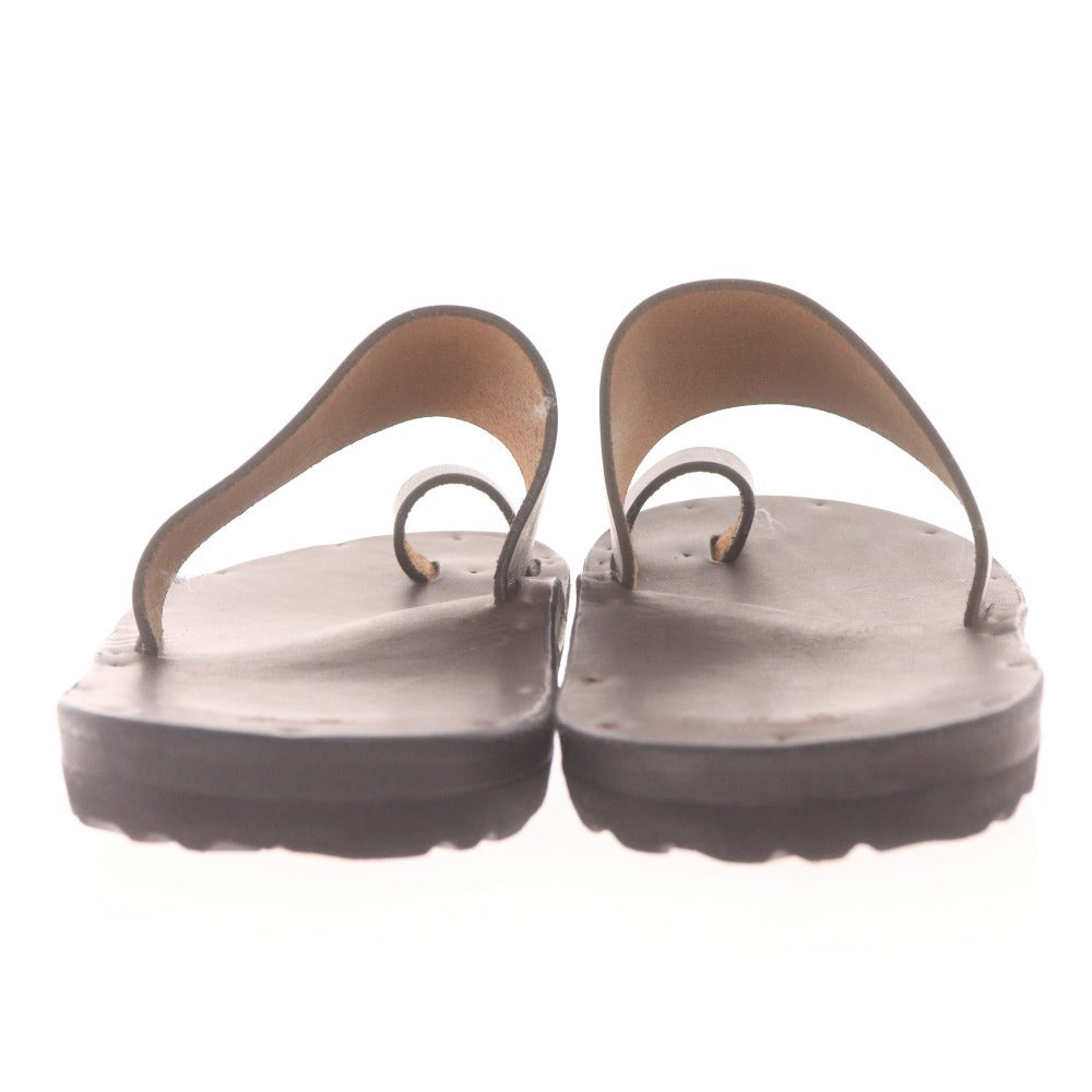 ■ Jutta Neumann Men's Thong Slide Sandals, Size D10 (equivalent to 28cm), Black, Comes with Bag, Unused