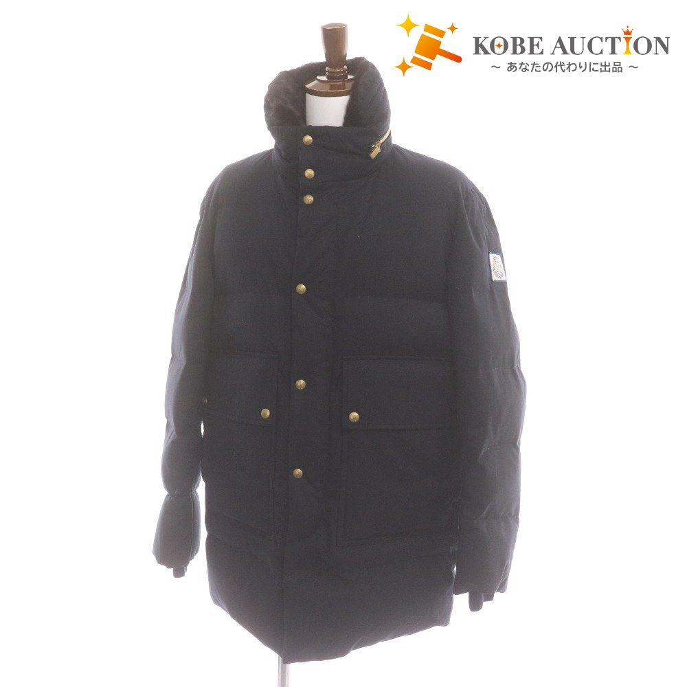 ■ モンクレール ダウンジャケット アウター 襟毛皮 フード収納タイプ メンズ 3 （XL相当） ブラック