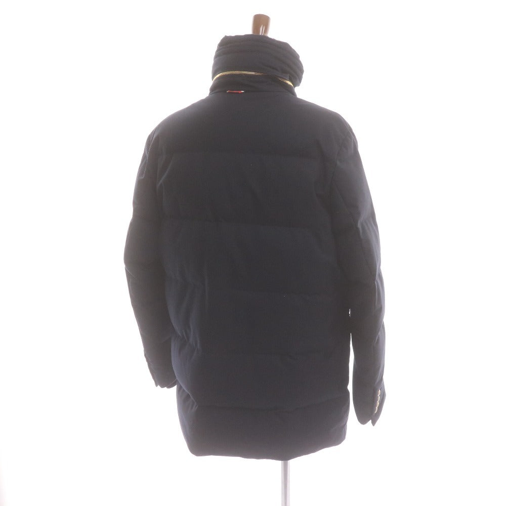 ■ モンクレール ダウンジャケット アウター 襟毛皮 フード収納タイプ メンズ 3 （XL相当） ブラック
