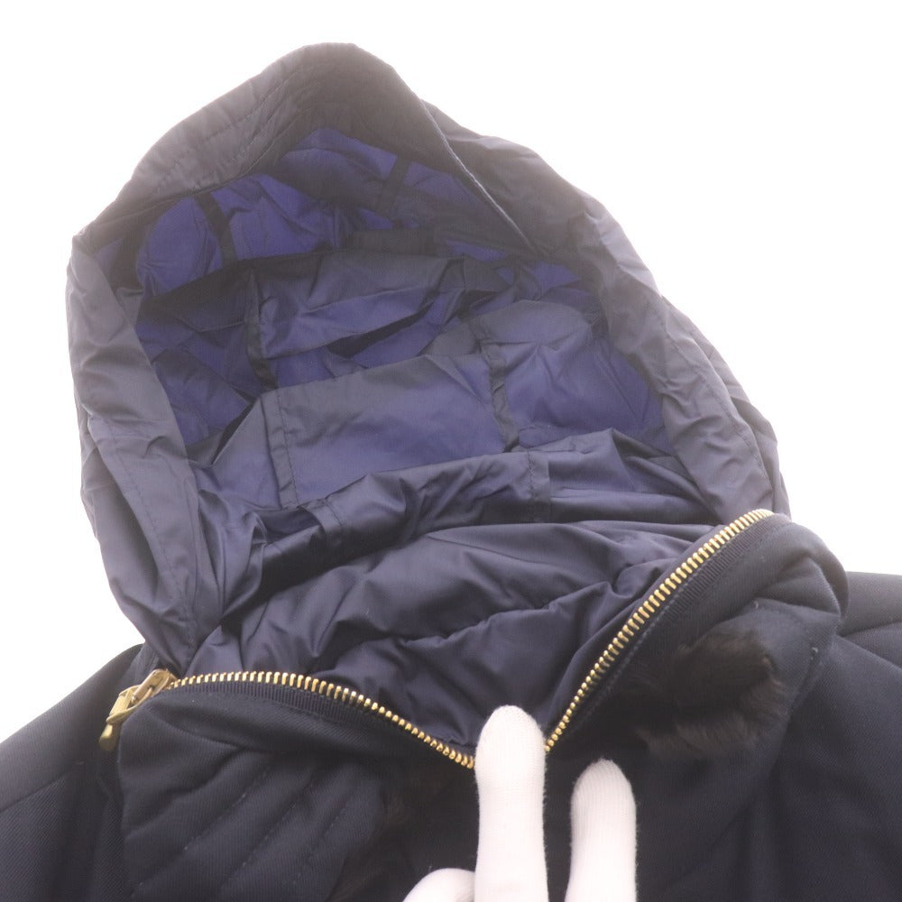 ■ モンクレール ダウンジャケット アウター 襟毛皮 フード収納タイプ メンズ 3 （XL相当） ブラック