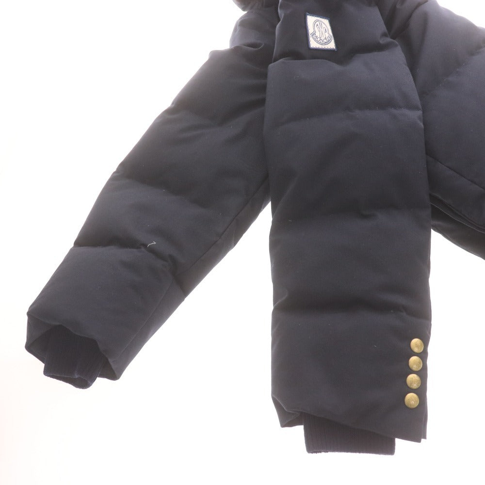 ■ モンクレール ダウンジャケット アウター 襟毛皮 フード収納タイプ メンズ 3 （XL相当） ブラック