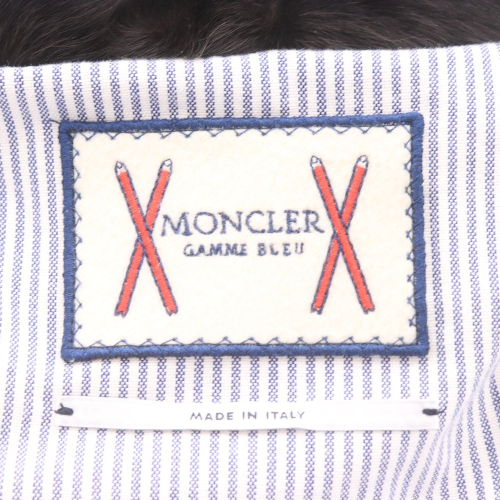 ■ モンクレール ダウンジャケット アウター 襟毛皮 フード収納タイプ メンズ 3 （XL相当） ブラック