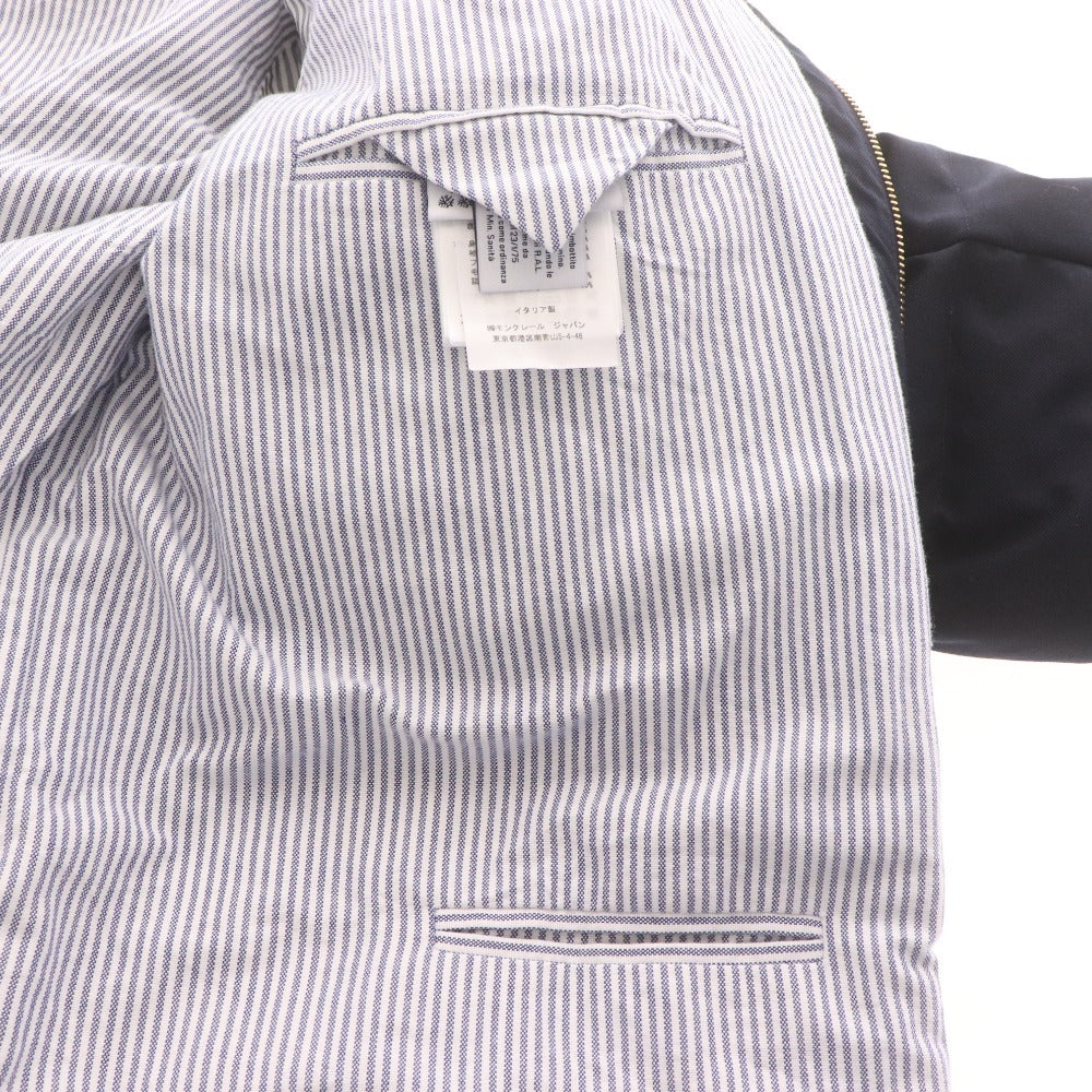 ■ モンクレール ダウンジャケット アウター 襟毛皮 フード収納タイプ メンズ 3 （XL相当） ブラック