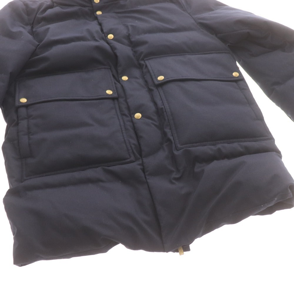 ■ モンクレール ダウンジャケット アウター 襟毛皮 フード収納タイプ メンズ 3 （XL相当） ブラック