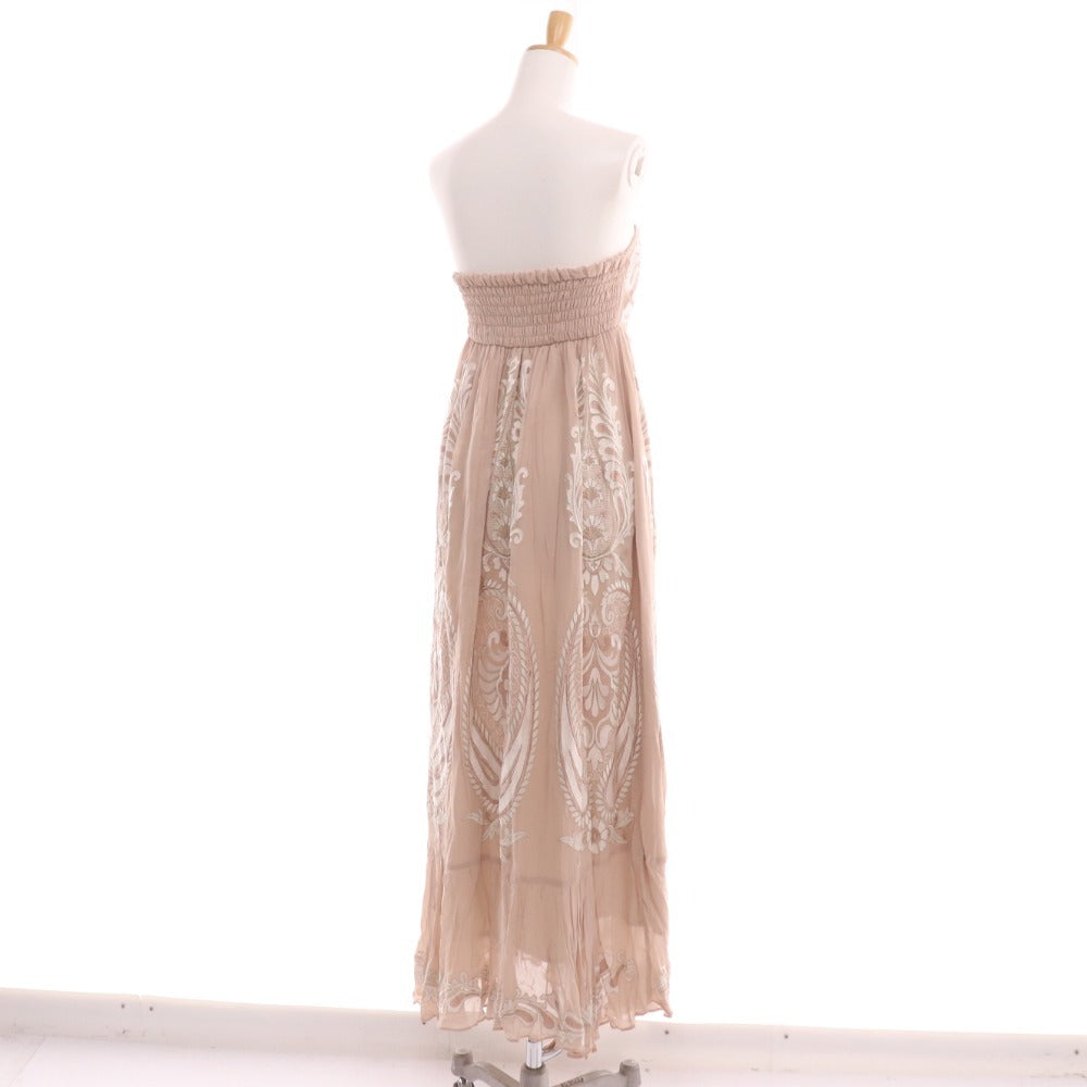 ■ Grace Class Long Dress Paisley Women's Size 36 Pink Beige Tag Included Unused