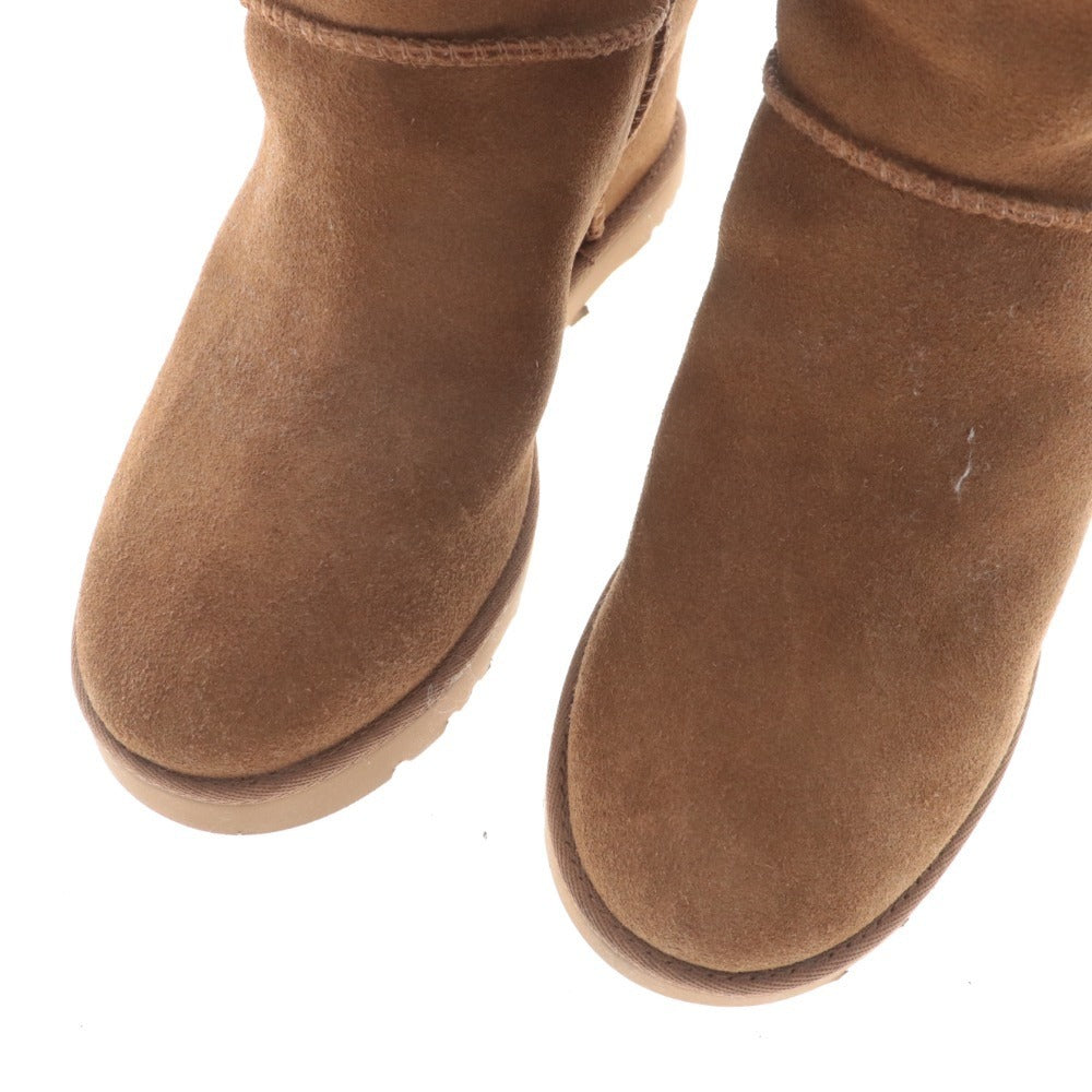 ■ UGG Shearling Long Boots 1104610 Shoes Women's Size 23 Camel Unused