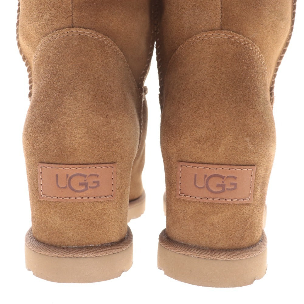 ■ UGG Shearling Long Boots 1104610 Shoes Women's Size 23 Camel Unused