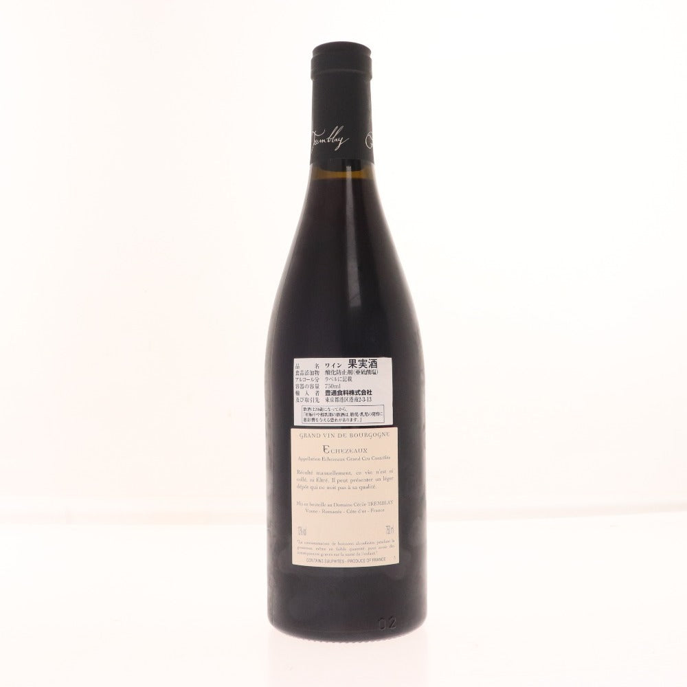 ■ Alcohol Cecile Tremblay Echézeaux du Duche Grand Cru 2012 Wine Fruit wine Red 13% 750ml Unopened Unused