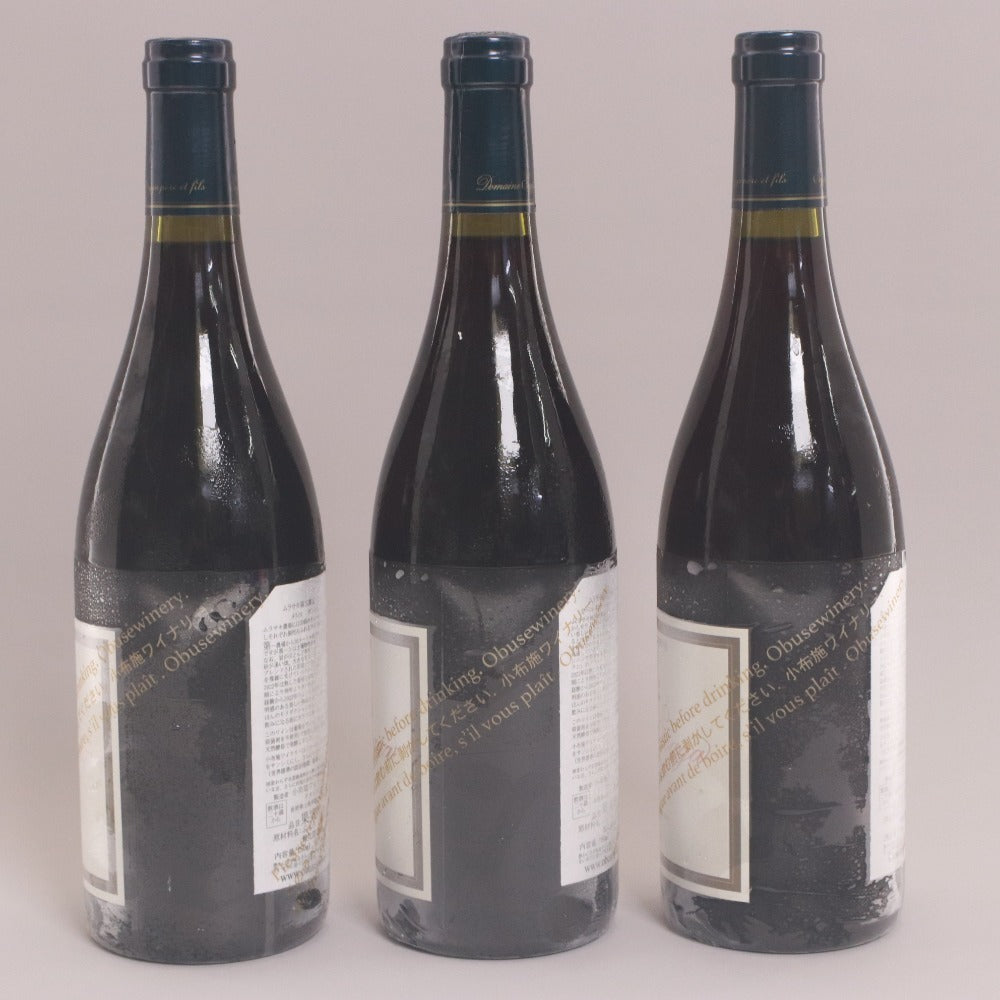■ 酒 ワイン 小布施ワイナリー サンシミ 2022 第1 3 5 農場 3本セット まとめ売り 赤ワイン 750ml 12% 未開栓 未使用
