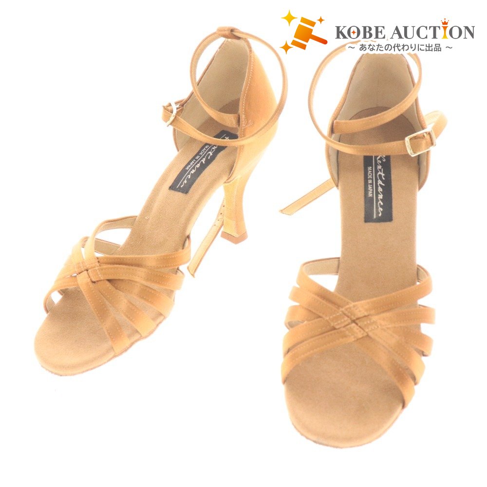 ■ ケント 社交ダンスシューズ サンダル 靴 THE ORIGINAL DANCE SHOES BY KENT レディース 22.5 ブラウン 箱付き 未使用