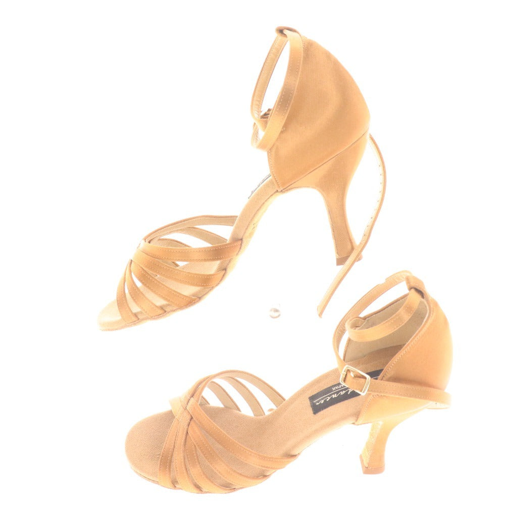 ■ ケント 社交ダンスシューズ サンダル 靴 THE ORIGINAL DANCE SHOES BY KENT レディース 22.5 ブラウン 箱付き 未使用