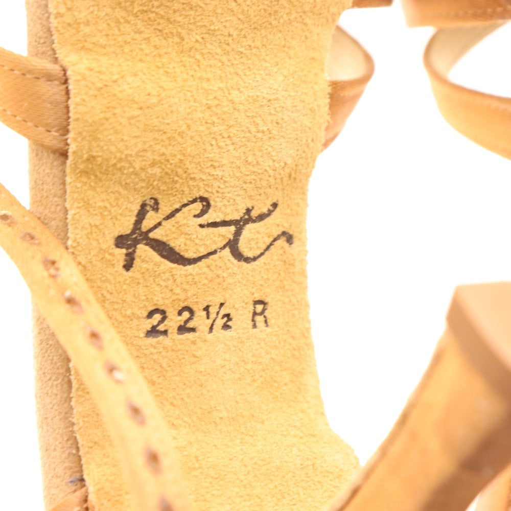 ■ ケント 社交ダンスシューズ サンダル 靴 THE ORIGINAL DANCE SHOES BY KENT レディース 22.5 ブラウン 箱付き 未使用