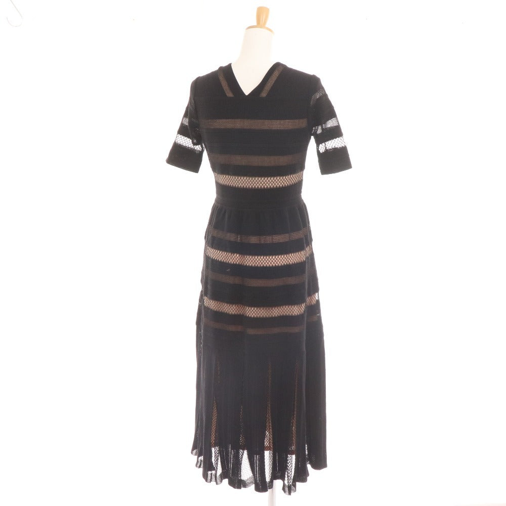 ■ Epoca dress, short sleeves, tops, bottoms, lace, lining, women's, size 40, black, pink, unused