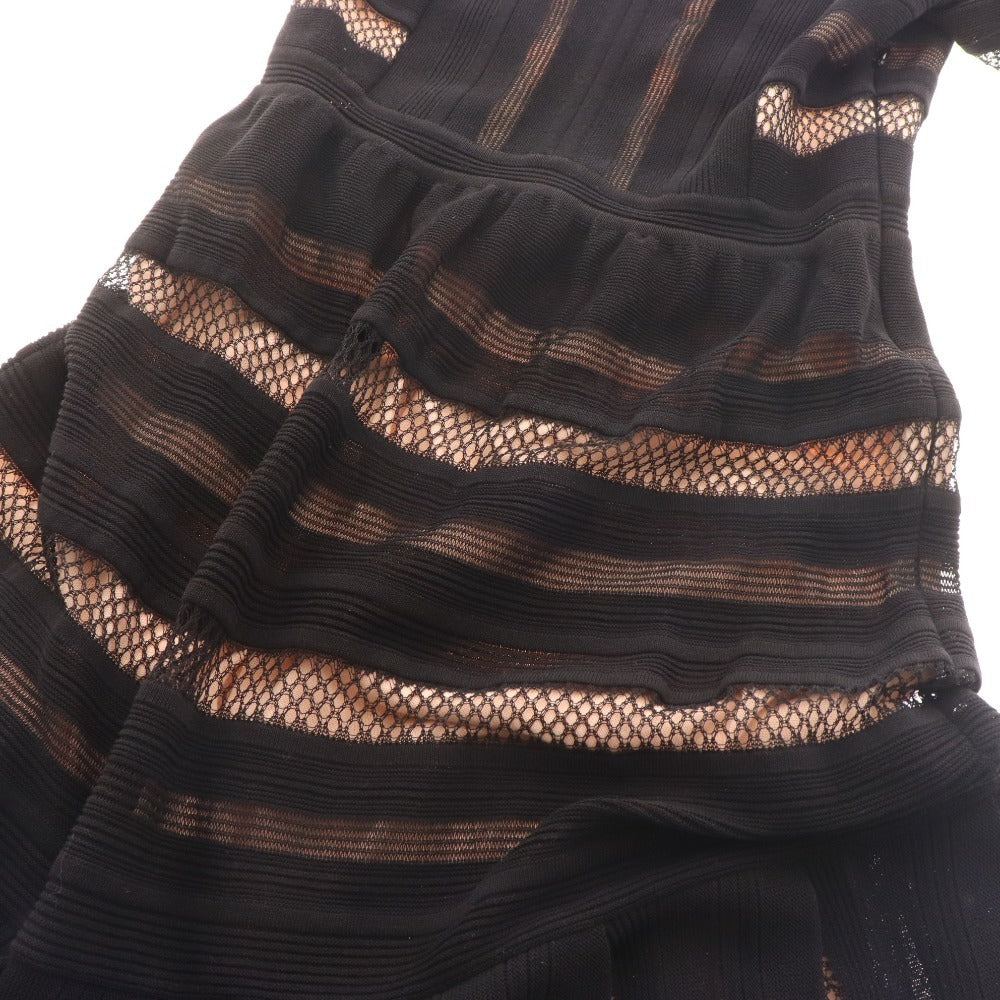 ■ Epoca dress, short sleeves, tops, bottoms, lace, lining, women's, size 40, black, pink, unused