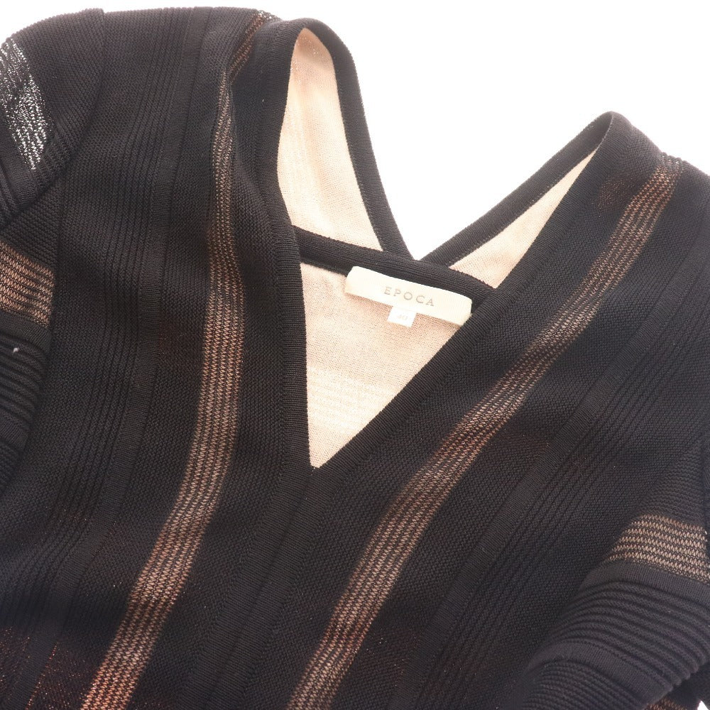 ■ Epoca dress, short sleeves, tops, bottoms, lace, lining, women's, size 40, black, pink, unused