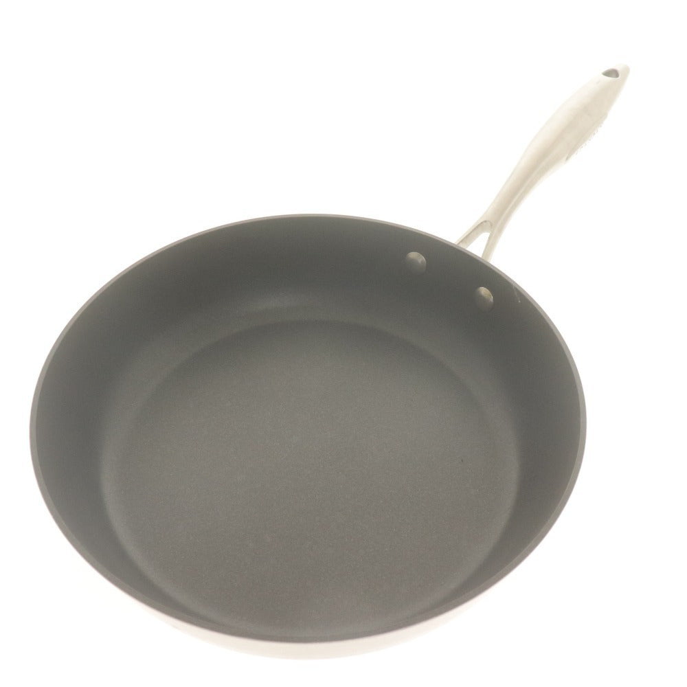 ■ SCANPAN Skillet Sauté Pan CTC Series All-Clad Construction Made in Denmark Cookware 26cm Silver With Lid With Box