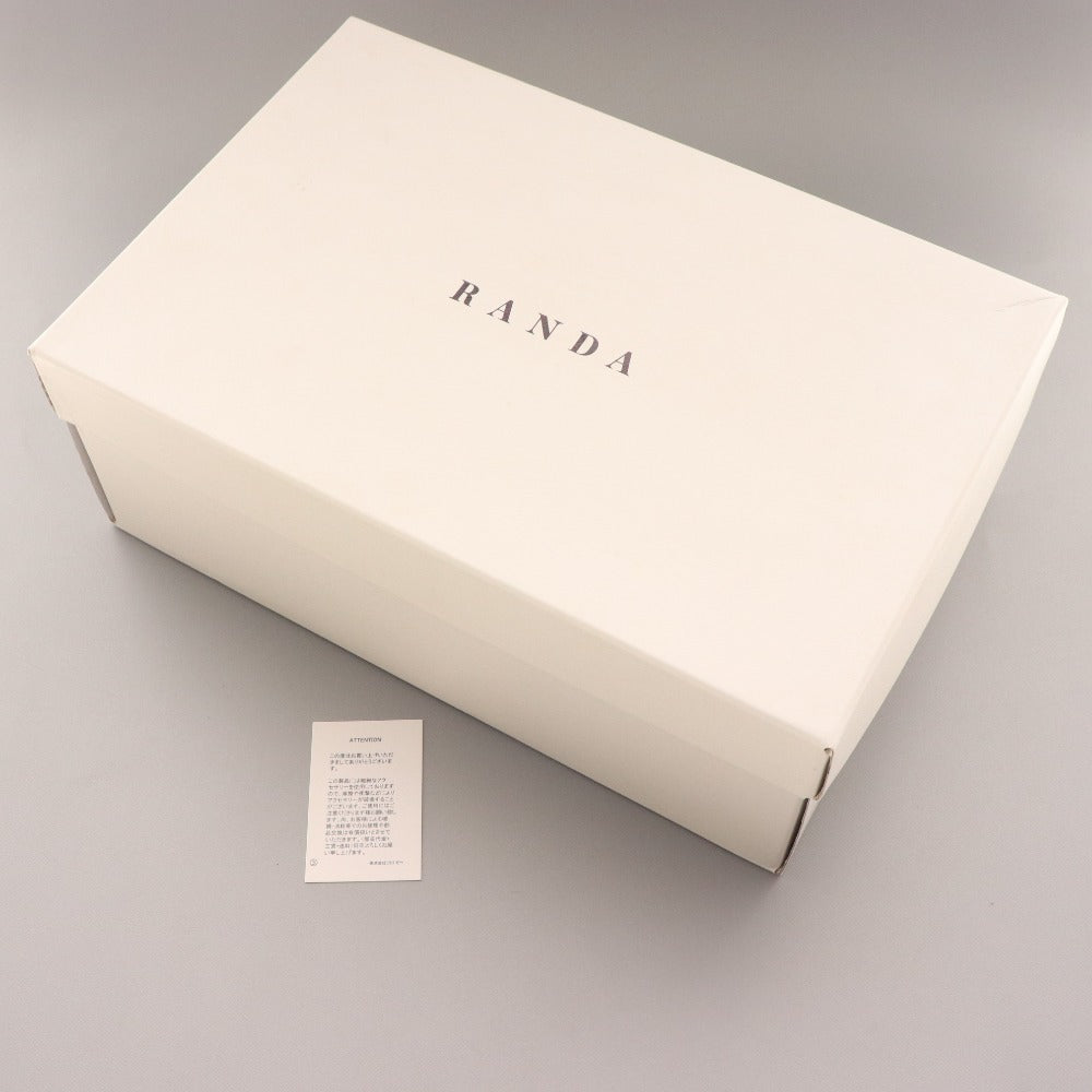 ■ ランダ スニーカー PH33188M2A 靴 厚底 ビジュー シースルー レディース LL ブラック 箱付き 未使用