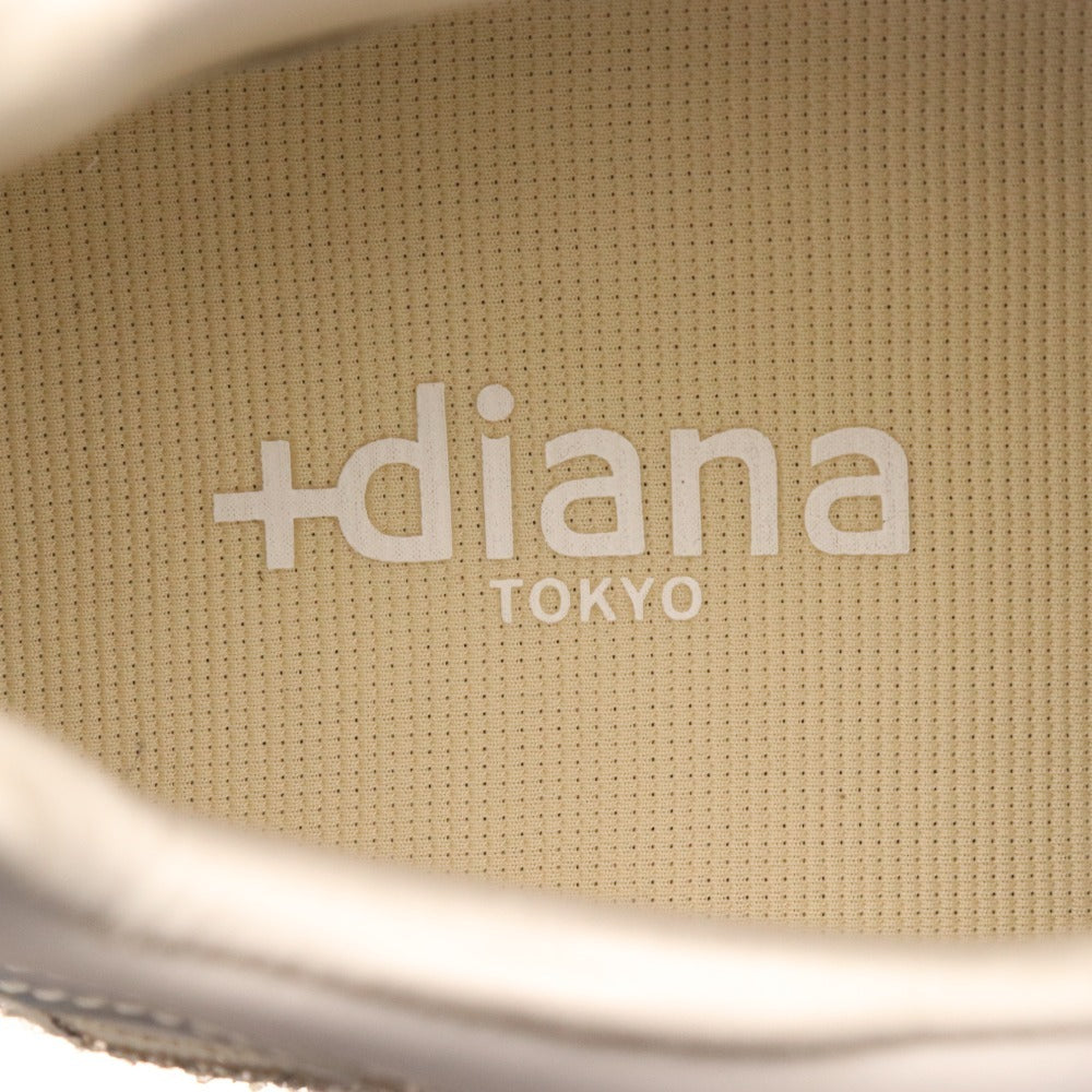 ■ プラスダイアナ スニーカー シューズ IF46545 靴 ローカット ヒールアップ グリッター レディース 25.0cm 箱付き 未使用